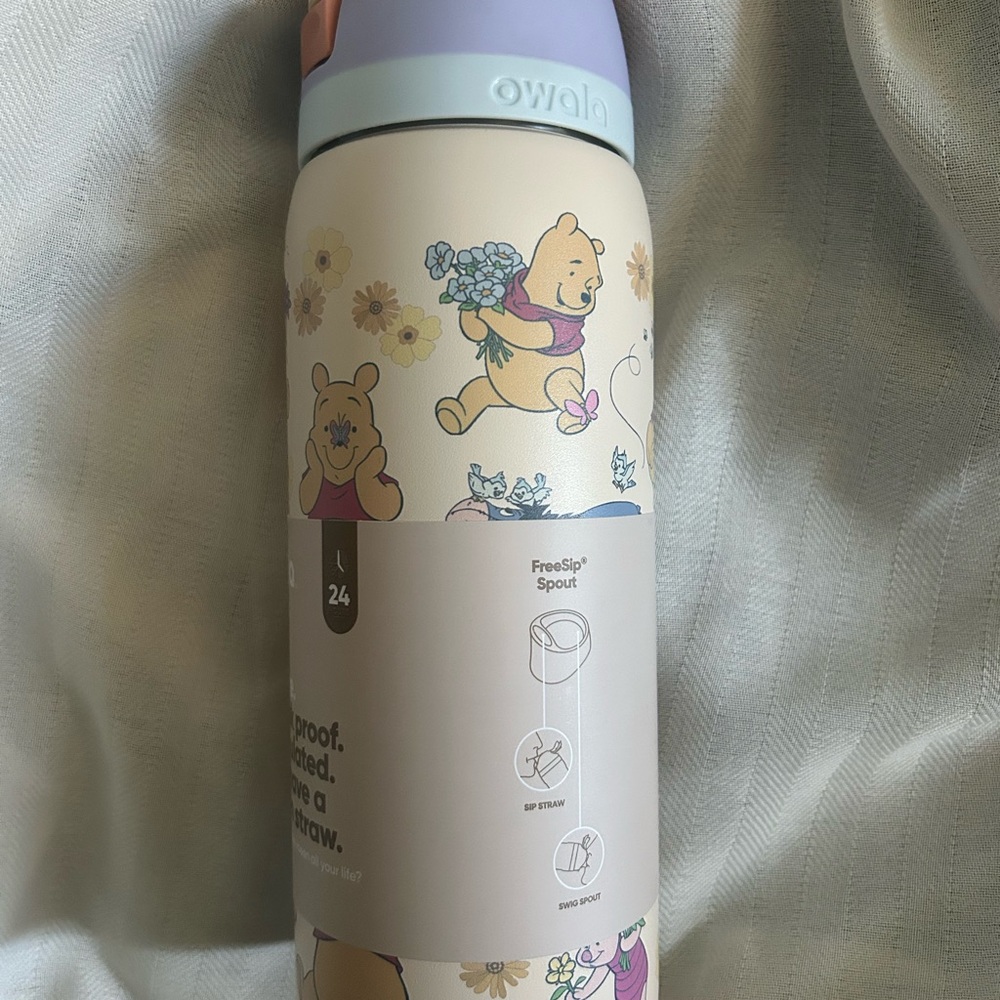 Owala Winnie the Pooh Floral Kids Water Bottle - Pastel
